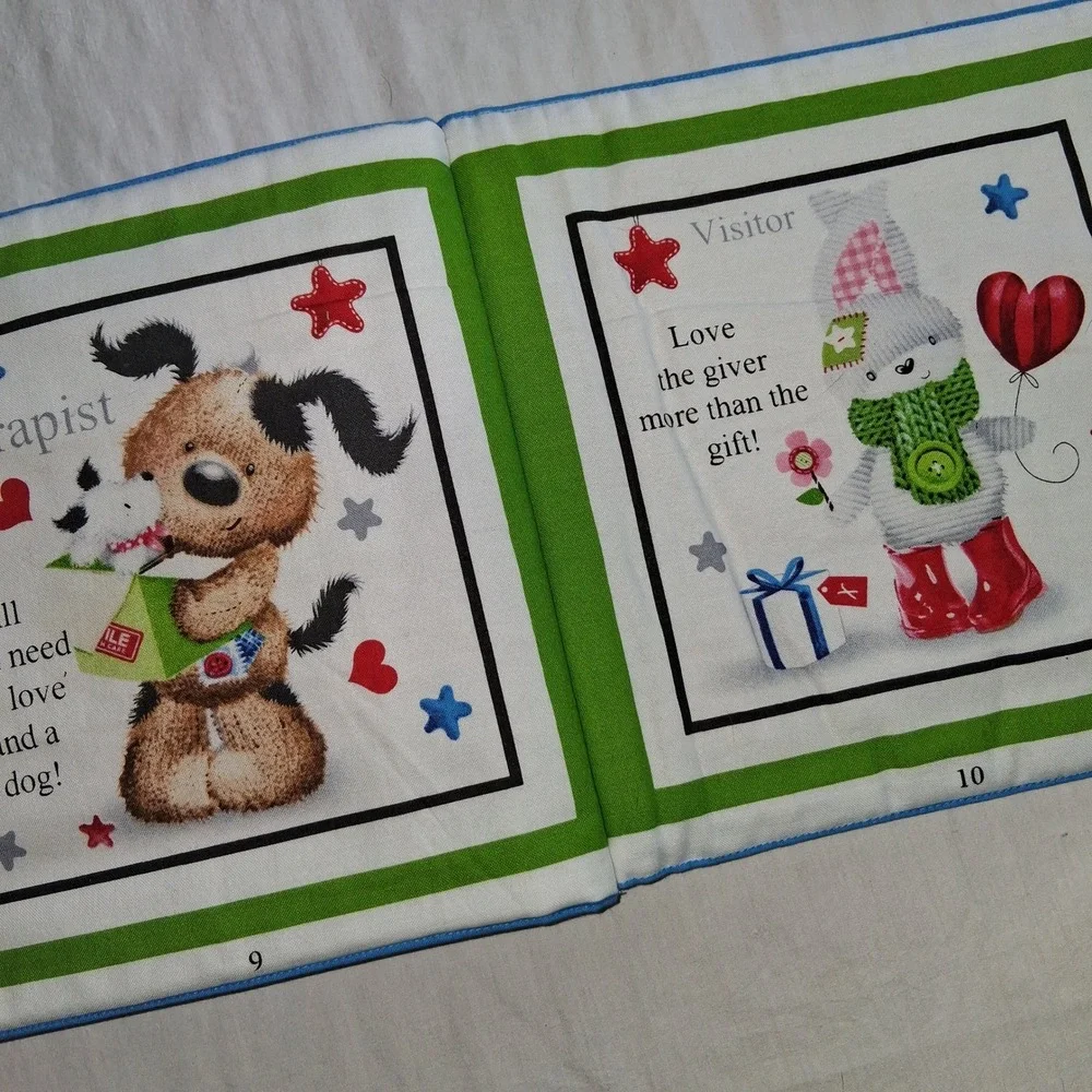 Get Well‎ Soon Fabric Book Baby Toddler Interactive Quilted Soft Play Book